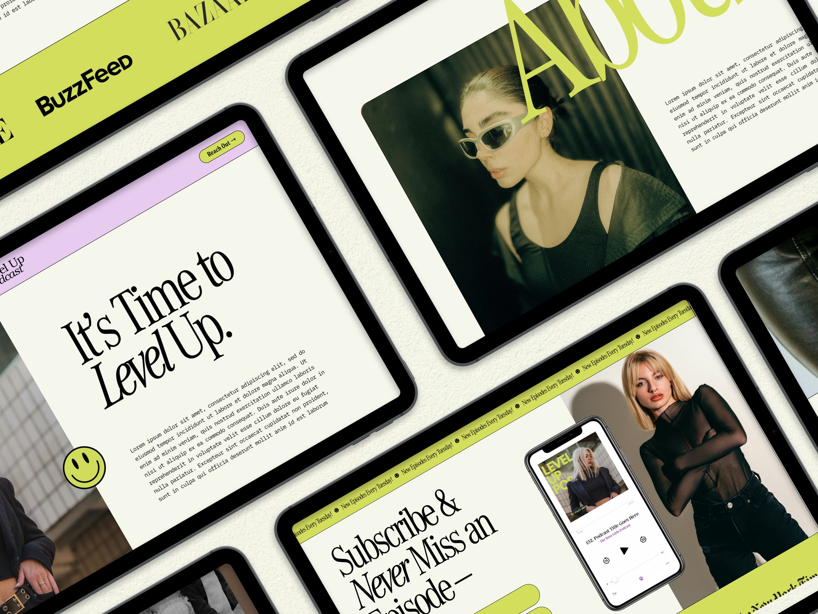 Squarespace 7.1 Podcast Template, Podcaster Website, Squarespace