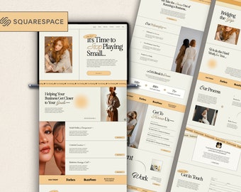 Marketing Agency Website, Squarespace Template, Virtual Assistant Site, Gradient Website, Bright Colorful Website, Consulting Website Author