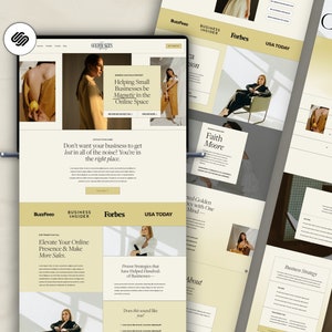 Site Web d&#39;agence de marketing, Modèle Squarespace 7.1, Site Web pour entraîneurs, Site Web de luxe, Agence de marketing numérique, Marketing sur les réseaux sociaux