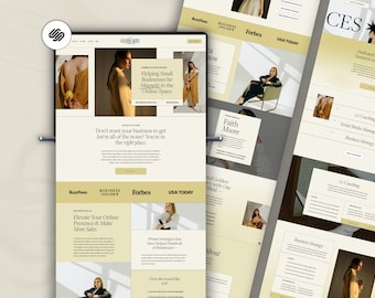 Marketing Agency Website, Squarespace 7.1 Template, Website for Coaches, Luxury Website, Digital Marketing Agency, Social Media Marketing