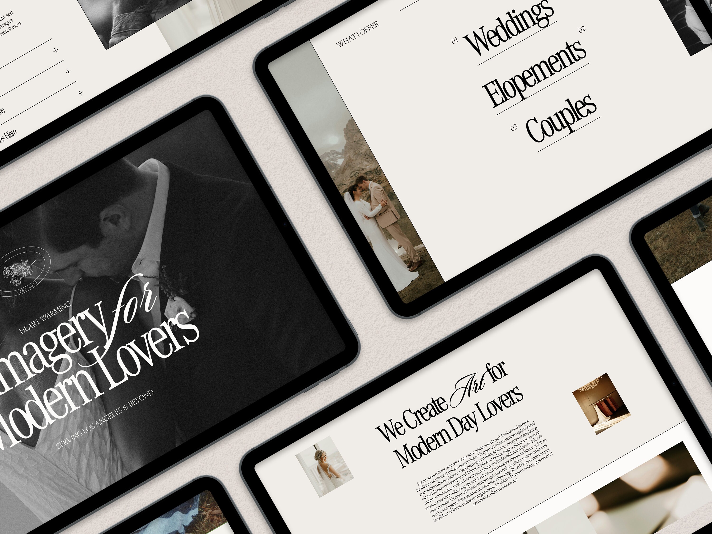 Squarespace Photographer Website, Minimalistic Wedding Photographer ...