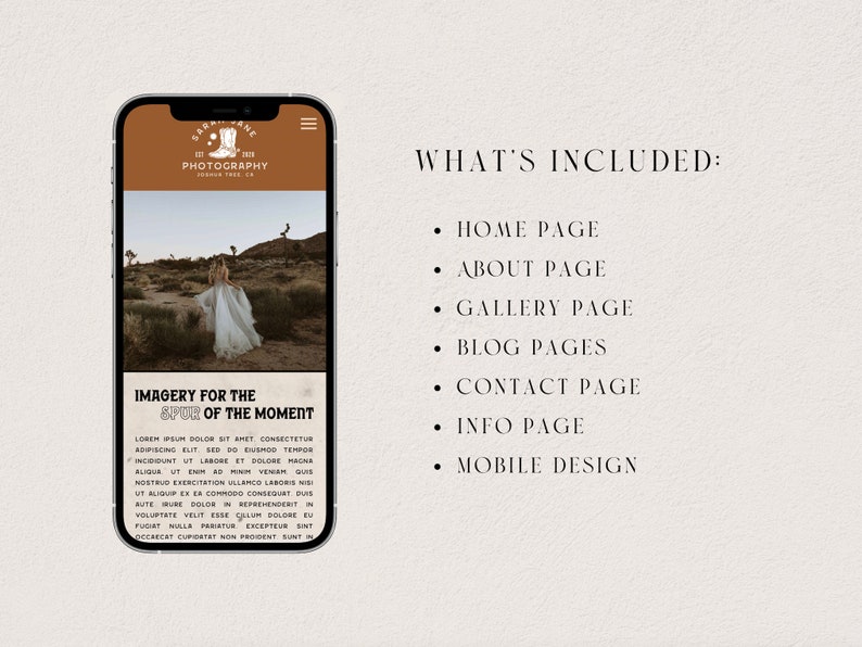 Showit Template Showit site Template for Portfolio Etsy