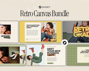 Showit Canvas Add-Ons, Accordion Canvas, FAQ Showit Canvas, Showit Template, Colorful Website, Retro Website, Testimonial Canvas
