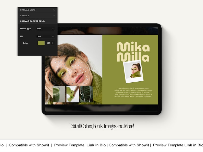 Showit Canvas Bundle, Editorial Design, Stacking Elements, Bold Website ...