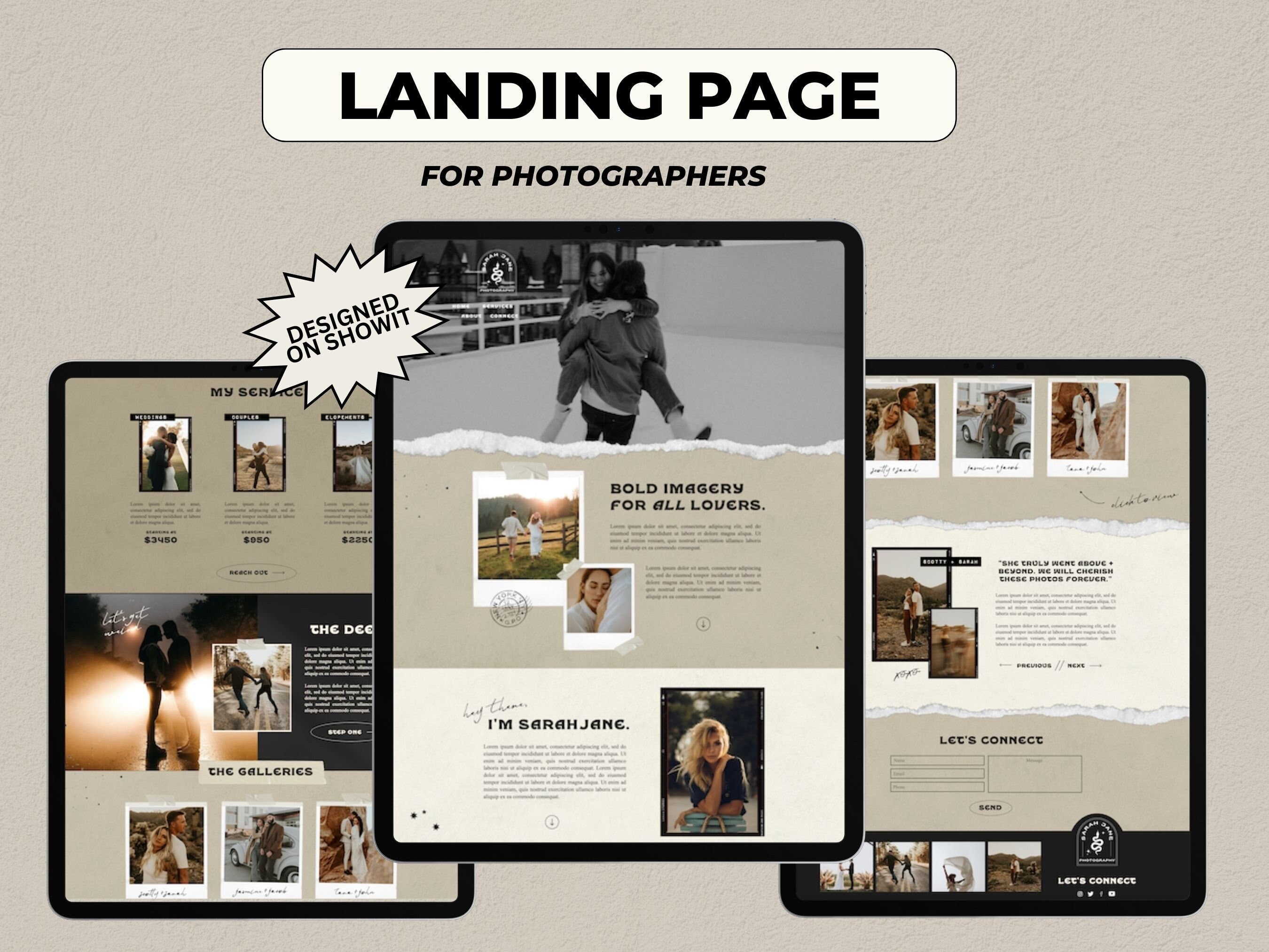 Showit Landing Page Template for Photographers Showit Etsy Showit Landing Page Template for Photographers Showit Etsy