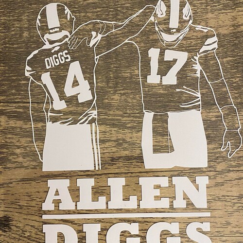 Josh Allen and Stefon Diggs Decal Etsy