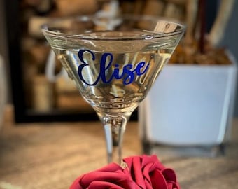 Copa de Martini con nombre personalizado