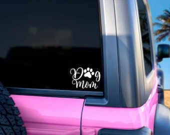 Dog Mom Car Decal