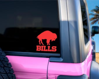 Buffalo Bills Bison Car Decal