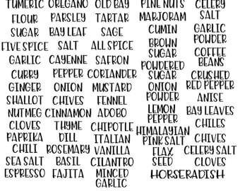 Custom Spice Labels