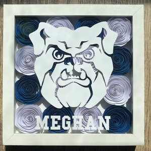 College Shadowbox. Also seen on TikTok. Custom. School Shadowbox. Personalized. Alumni. Graduation.