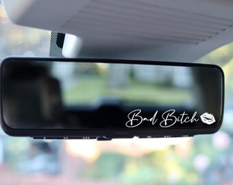 Bad B*tch Rearview Mirror Decal