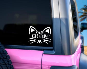 Crazy Cat Lady Decal