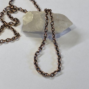 Antiqued copper chain..