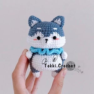 Crochet PATTERN  Husky Dog (PDF / ENGLISH). Crochet pattern by Tokkicrochet