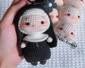 Crochet PATTERN Nun ( PDF / ENGLISH / Spanish ). Crochet pattern by Tokkicrochet