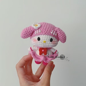 Crochet PATTERN Sailor Pink Bunny ( PDF / ENGLISH ). Crochet pattern by Tokkicrochet