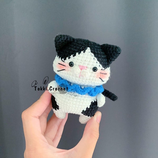 PATRON au crochet Oreo le chat ( PDF / ANGLAIS ). Patron au crochet de Tokkicrochet