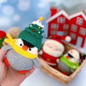 Crochet PATTERN Penguin the Christmas Tree ( PDF / ENGLISH ). Crochet pattern by Tokkicrochet