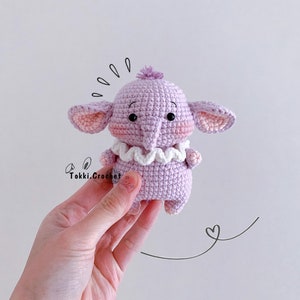 Crochet PATTERN Little Elephant. ( PDF / ENGLISH ). Crochet pattern by Tokkicrochet