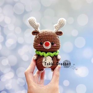 Crochet PATTERN Little Moose (PDF / ENGLISH). Crochet pattern by Tokkicrochet