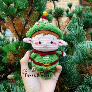 Crochet PATTERN Christmas Elf ( PDF / ENGLISH ). Crochet pattern by Tokkicrochet