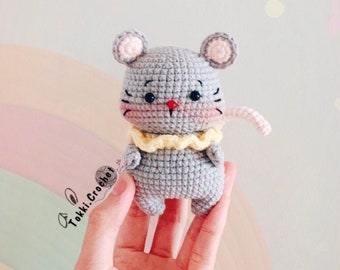 PATRON au crochet Petite Souris ( PDF / ANGLAIS ). Patron au crochet par Tokkicrochet