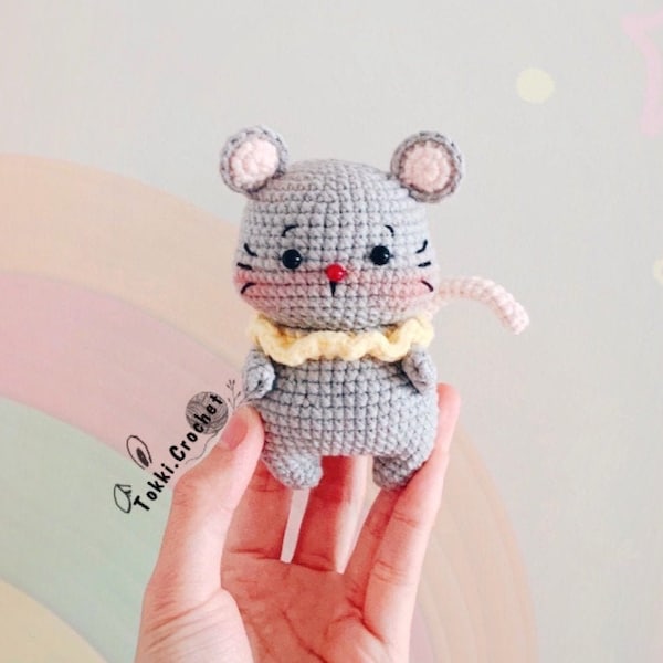 Crochet PATTERN Little Mouse ( PDF / ENGLISH ). Crochet pattern by Tokkicrochet