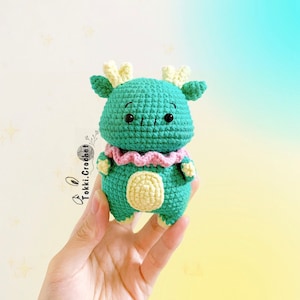 Crochet PATTERN Little Dragon ( PDF / ENGLISH ). Crochet pattern by Tokkicrochet