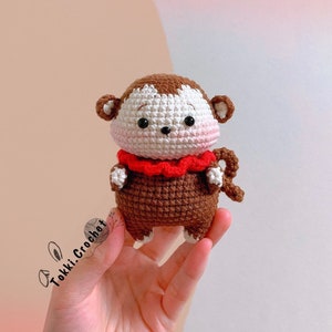 Crochet PATTERN Little Monkey ( PDF / ENGLISH ). Crochet pattern by Tokkicrochet
