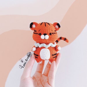 Crochet  Pattern Little Tiger ( PDF / ENGLISH - KOREAN ). Crochet pattern by Tokkicrochet