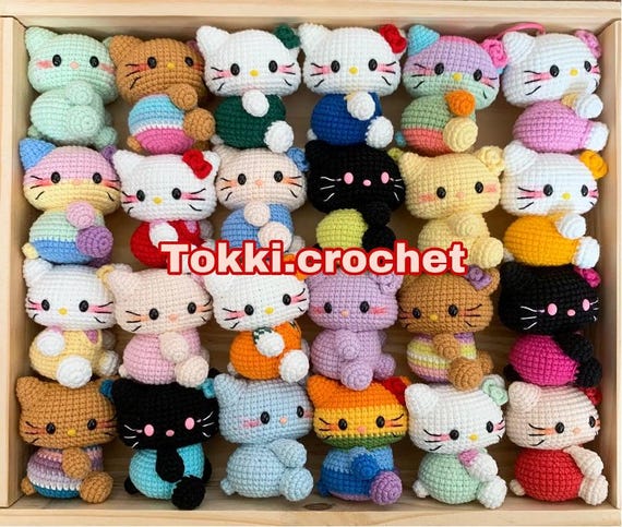 Crochet Kitty Pattern by Tokkicrochet (PDF/English)