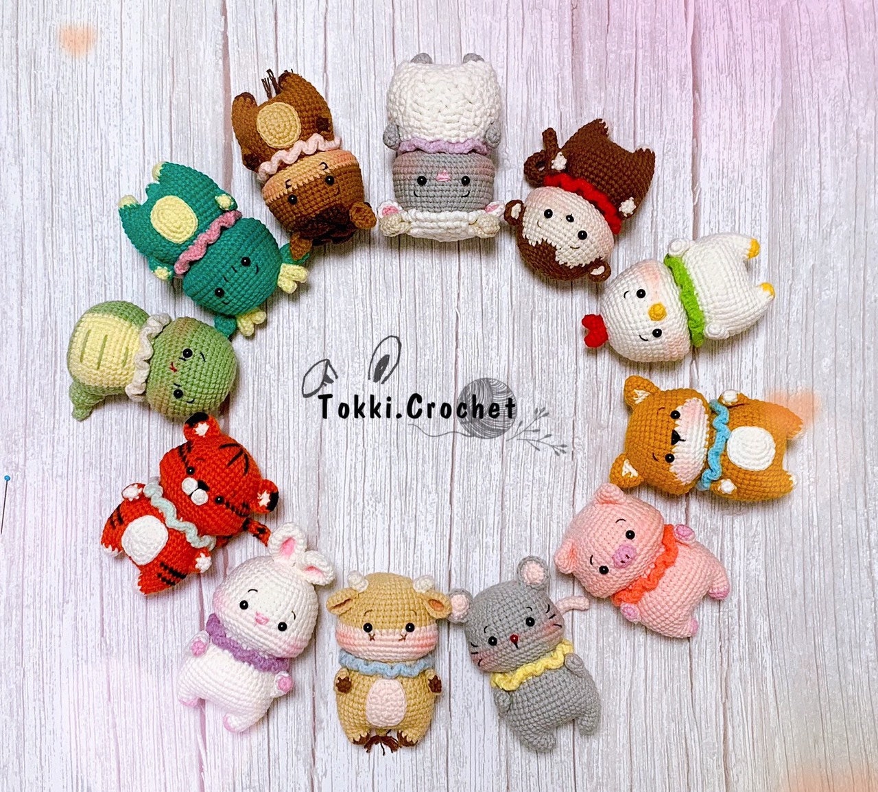 かぎ針編みパターン：十二支あみぐるみ（PDF/英語） - Etsy 日本