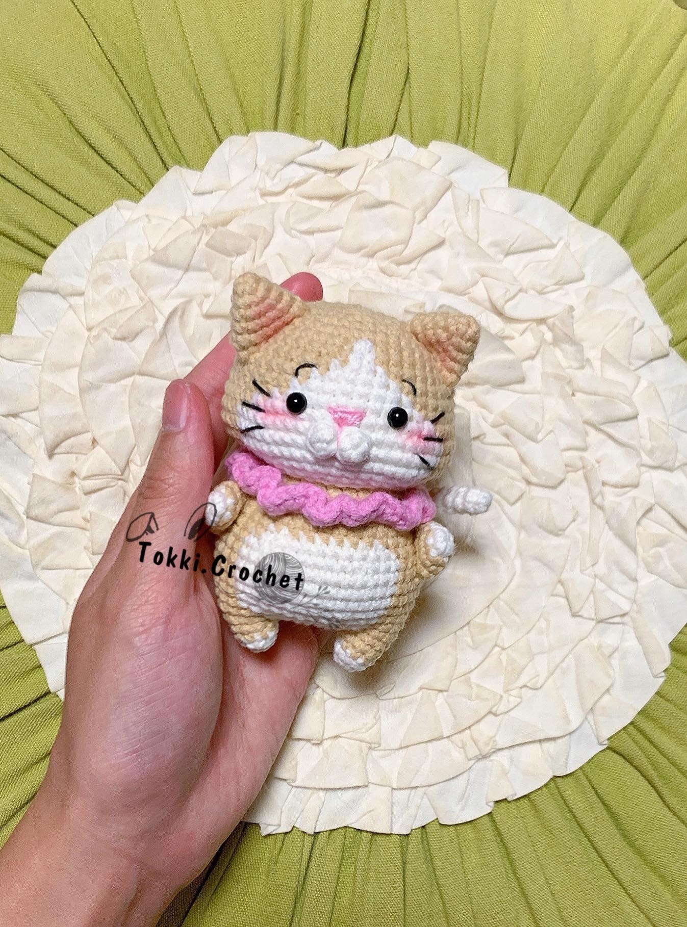 かぎ針編みの猫の編み図：みすあみぐるみ（PDF/英語） - Etsy 日本