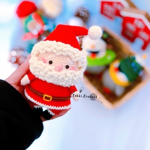 Crochet PATTERN Santa Claus - Christmas ( PDF / ENGLISH ). Crochet pattern by Tokkicrochet