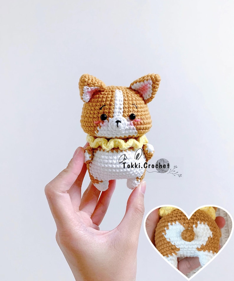 Crochet PATTERN Corgi Dog PDF / ENGLISH. Crochet pattern by Tokkicrochet image 1