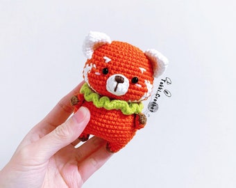 Crochet PATTERN Little Red Panda ( PDF / ENGLISH ). Crochet pattern by Tokkicrochet