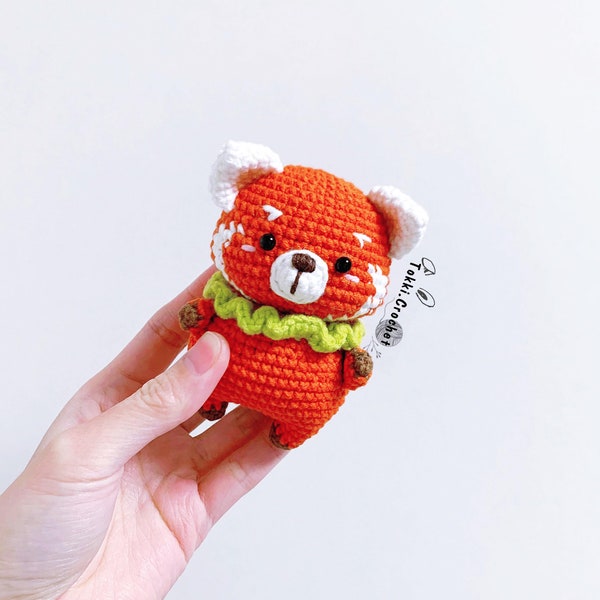 Crochet PATTERN Little Red Panda ( PDF / ENGLISH ). Crochet pattern by Tokkicrochet