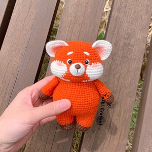 Crochet PATTERN Red panda ( PDF / ENGLISH ). Crochet pattern by Tokkicrochet