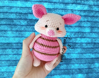 Crochet PATTERN Pig ( PDF / ENGLISH ). Crochet pattern by Tokkicrochet