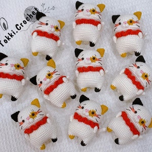 Virkat kattmönster: Katten Coco Amigurumi (PDF/Engelska)