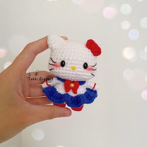 Crochet PATTERN Sailor Cat ( PDF / ENGLISH ). Crochet pattern by Tokkicrochet