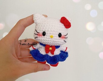 Crochet PATTERN Sailor Cat ( PDF / ENGLISH ). Crochet pattern by Tokkicrochet