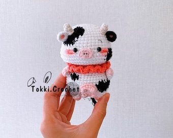 Crochet PATTERN Milk Cow (PDF / ENGLISH). Crochet pattern by Tokkicrochet