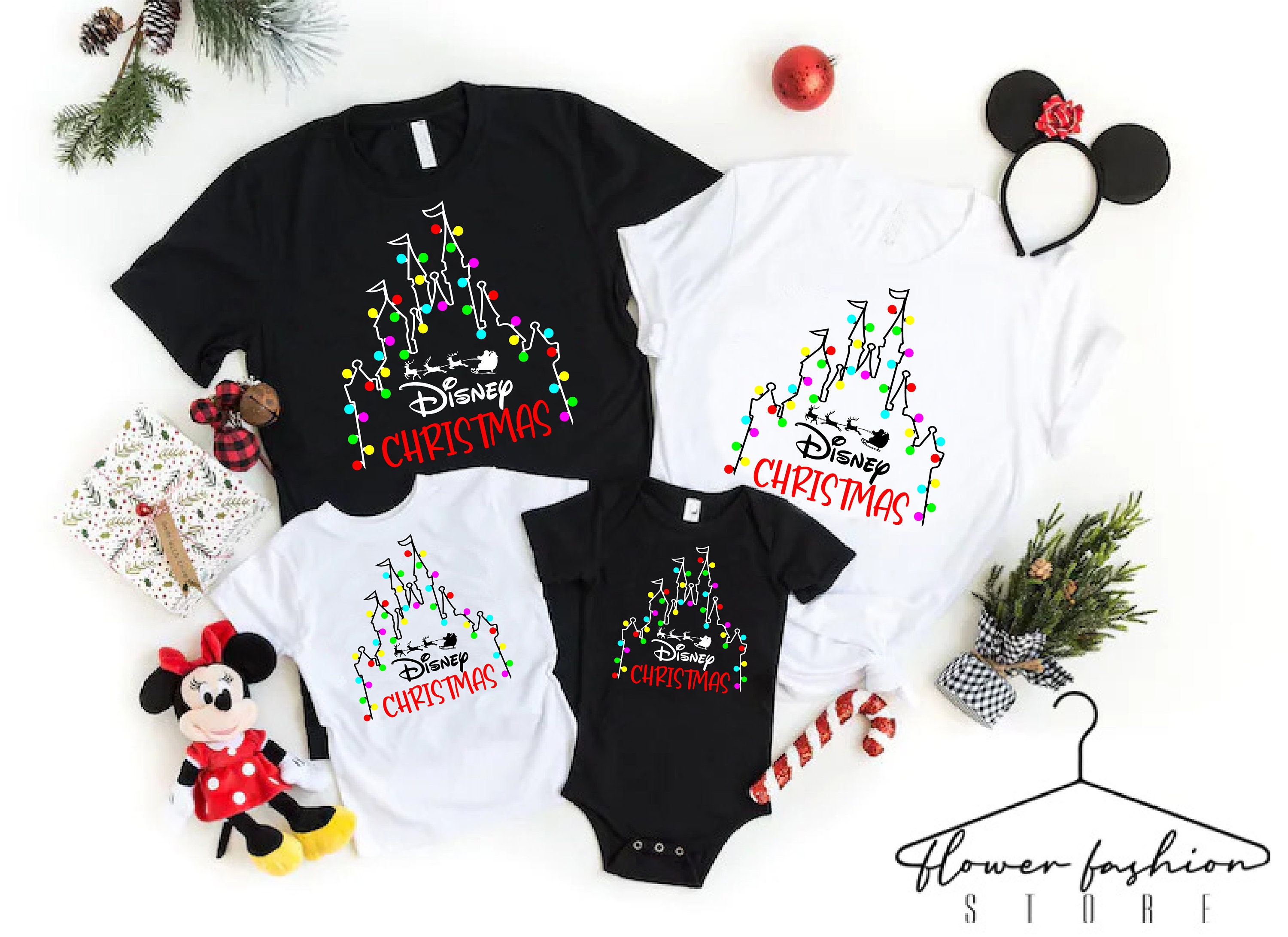 Magic Kingdom Christmas Shirt, Disney Family Matching T-shirt