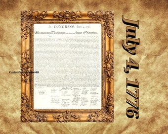 Digital File Download!! Instant Download - 1776 Declaration of Independence Digital SVG and PNG