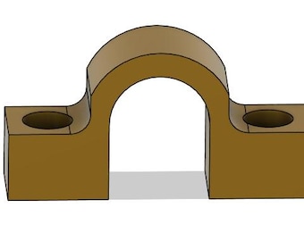 Digital File Download!! Instant Download - 1/2 inch support clip for wall mounting