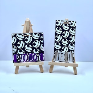 Custom Badge Buddy -  Skellington Halloween Badge Buddy - Halloween Badge Buddy - Marker Parker - ID Badge - Badge Identifier