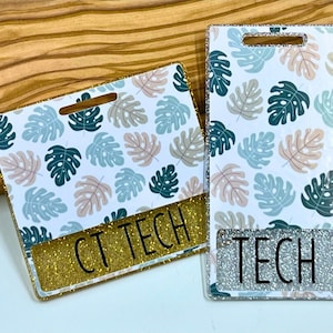 Custom Badge Buddy - Pastel Flower Badge Buddy - Nurse Badge Buddy - Marker Parker - ID Badge - Badge Identifier - Xray