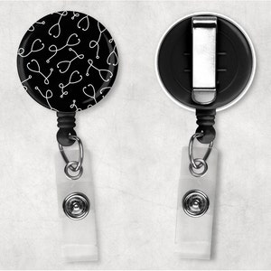 Stethoscope Badge Reel - Medical Badge Reel - Nursing Badge Reel - Nurse Badge Reel - Badge Reel